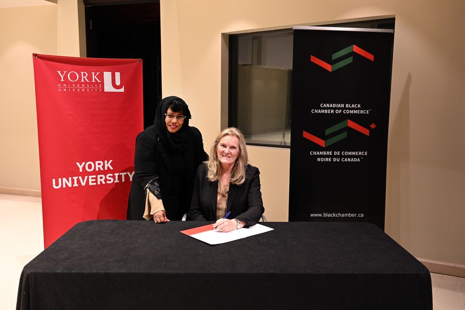 Canadian Black Chamber of Commerce, York University sign memorandum of understanding to support Black-owned businesses in York region